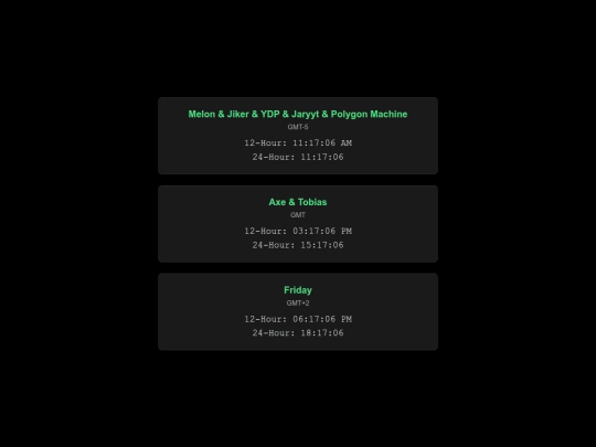 timezone screenshot