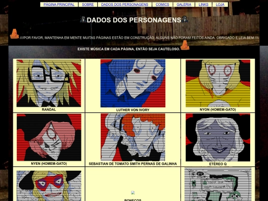 dadosdospersonagens screenshot