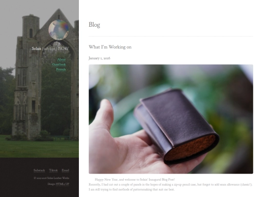 blog screenshot