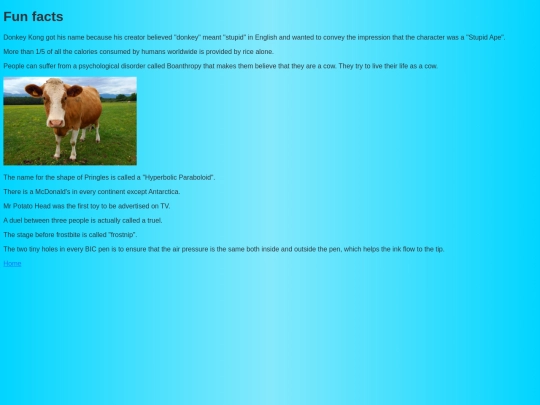 fun/funfacts screenshot
