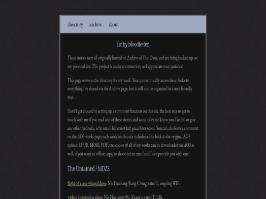 index screenshot