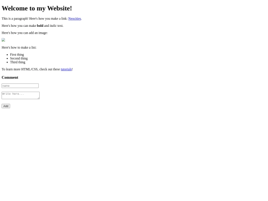 test screenshot