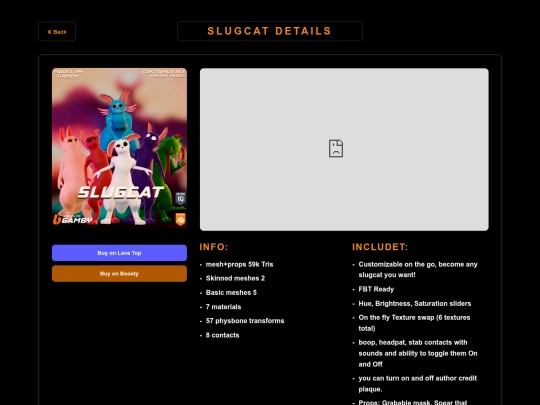SlugCatAvatarDescription screenshot