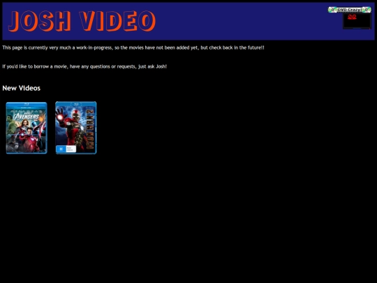 pages/videostore screenshot