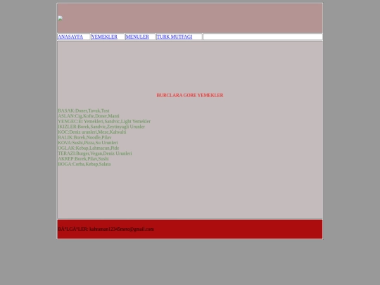yemek/burclar screenshot