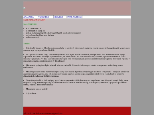 yemek/sademakarna screenshot