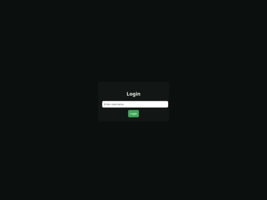 login screenshot