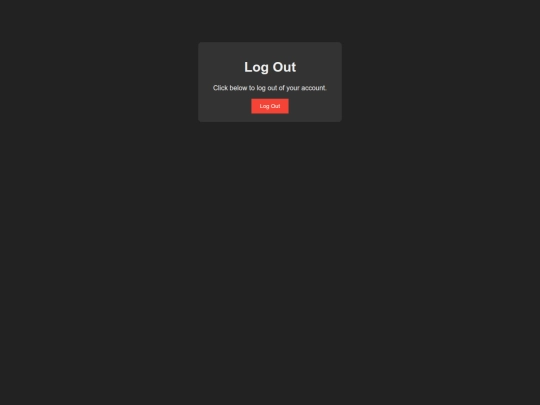 logout screenshot
