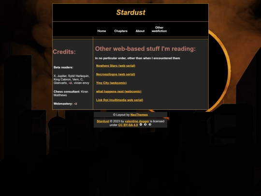 other webfiction screenshot