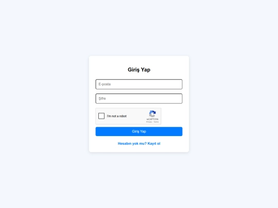 login screenshot