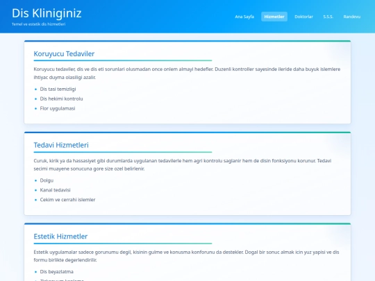 hizmetler screenshot