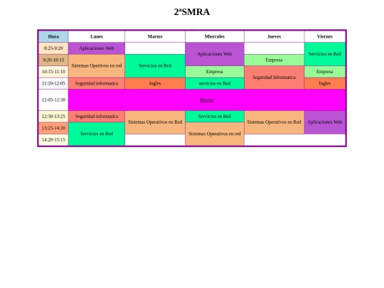 horario/horario clase screenshot