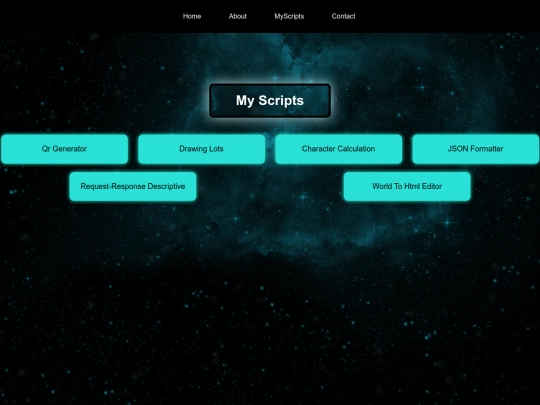 myscriptspage screenshot