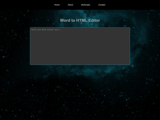 worldtohtml screenshot