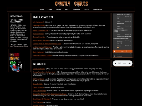 links screenshot