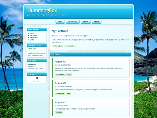 portfolio screenshot