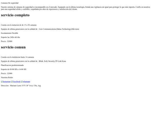 camaras screenshot