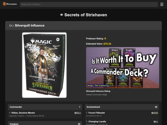 silverquill-influence screenshot