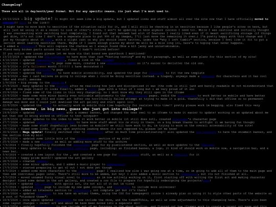 changelog screenshot