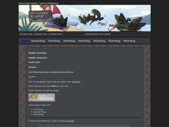 pixelcatsend/template screenshot