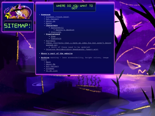 sitemap screenshot
