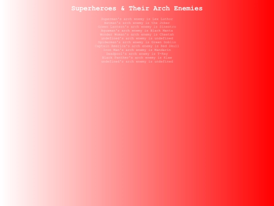 Superheroes screenshot