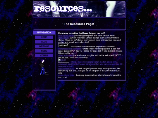 resources screenshot