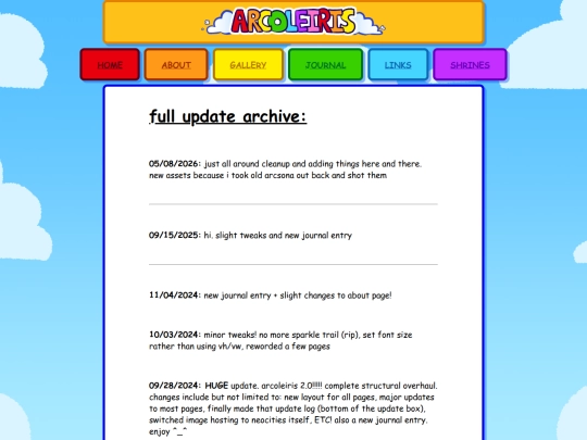 updates screenshot