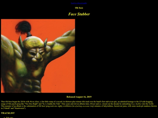 discography/entries/facestabber screenshot
