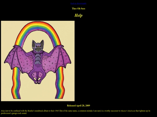 discography/entries/help screenshot