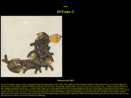 discography/entries/ocs screenshot