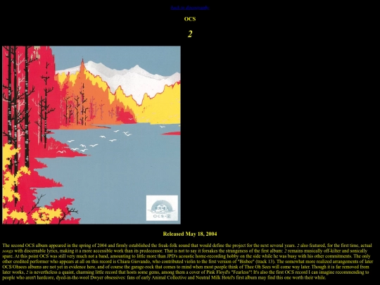 discography/entries/ocs2 screenshot