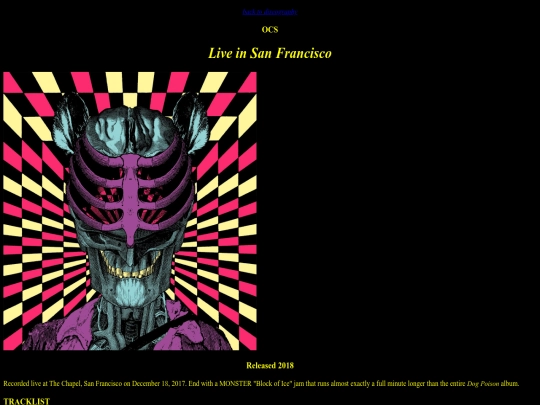 discography/entries/ocslivesf screenshot