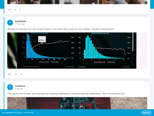 projects/SocialWall screenshot