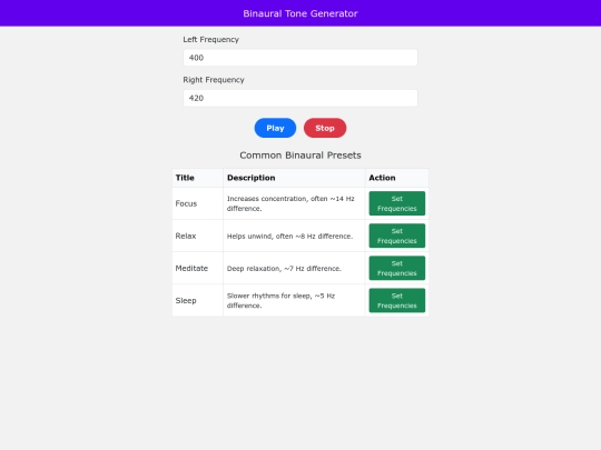 projects/ToneGen screenshot