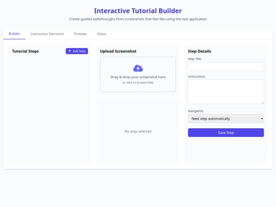 projects/TutorialMaker screenshot