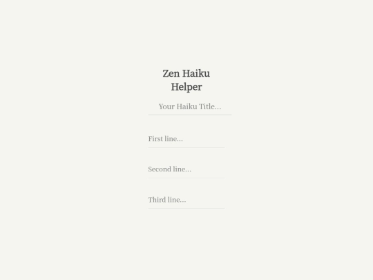 projects/haiku screenshot