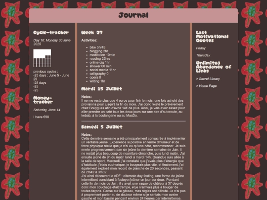 journal screenshot
