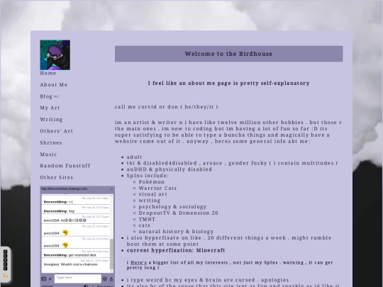 about-me screenshot