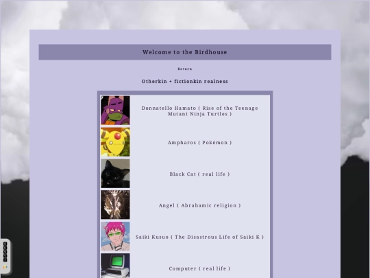 kin-list screenshot