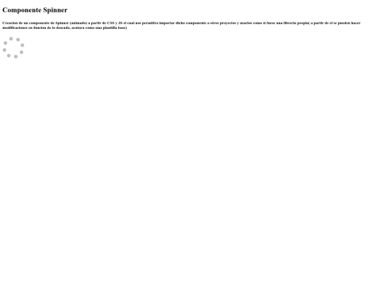ComponenteSPINNER screenshot