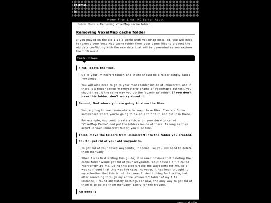 mcserver/mod/cachebackup screenshot
