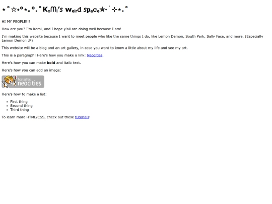 index screenshot