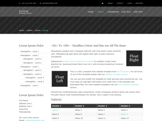 sis/pages/sidebar-left screenshot