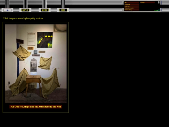 Exhibitions screenshot