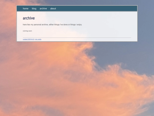 archive screenshot