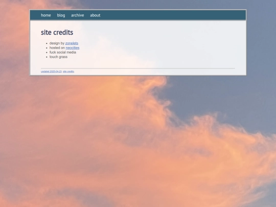 credits screenshot