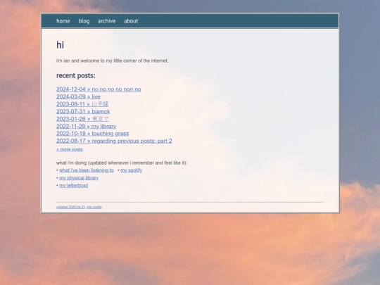 index screenshot