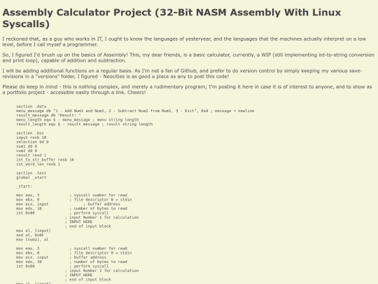 assembly_calculator screenshot