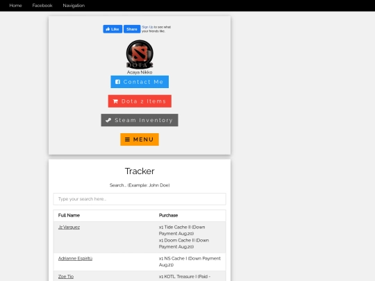 index screenshot